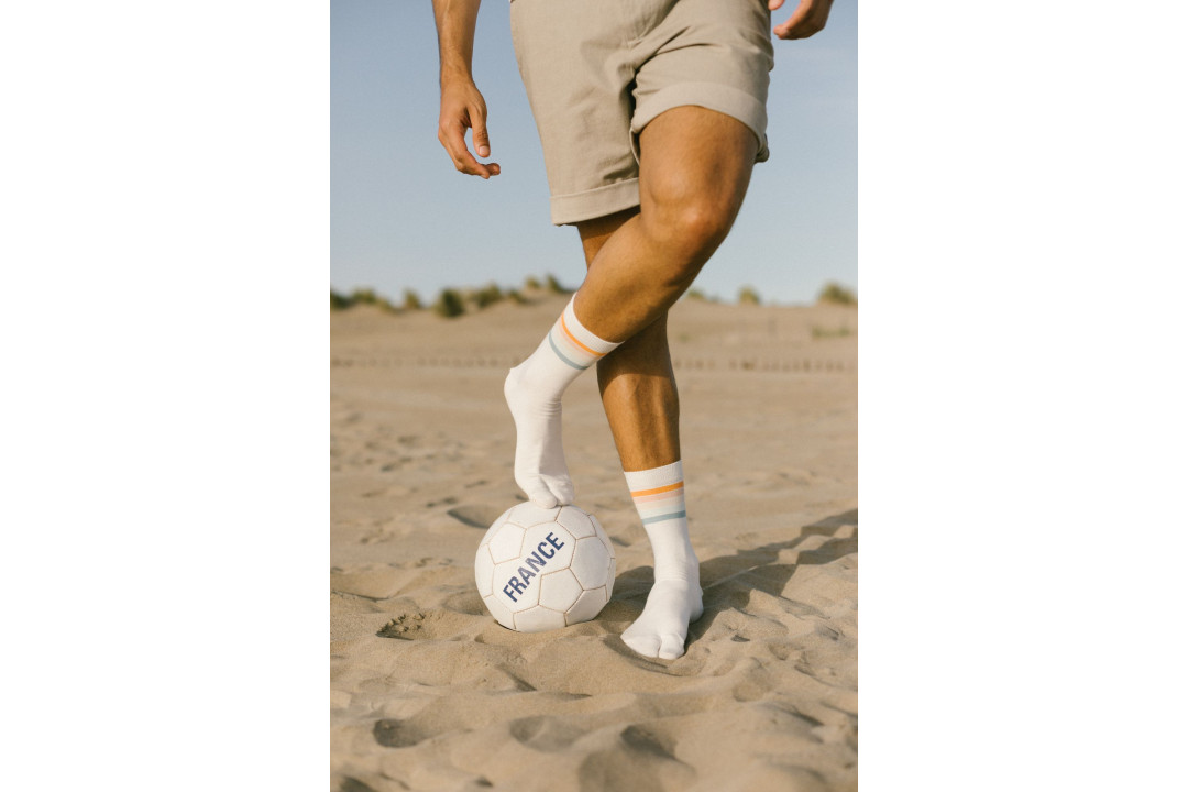 Chaussettes Tabi rayées Rétro - Meia