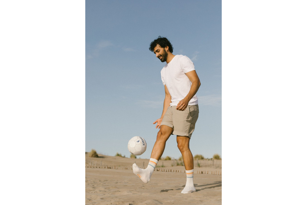 Chaussettes Tabi rayées Rétro - Meia